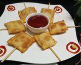 A picture of step 5 of Paneer Pizza Pockets.