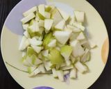 A picture of step 1 of Green Apple Chutney.