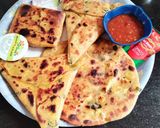 A picture of step 10 of Cheese paratha yummy.