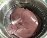 A picture of step 1 of Dry Braised Pork Liver Đà Nẵng Style.
