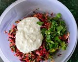 A picture of step 3 of Curd Veggie Salad.
