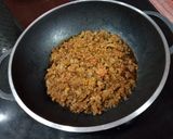 A picture of step 6 of Qeema karela.