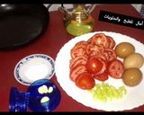 صورة لخطوة 1 من وصفة طماطم مقلية بالبيض 😋😋😋 لذة روعة