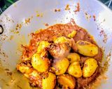 A picture of step 3 of Egg Potato Masala Curry.