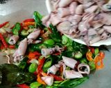 Foto langkah ke 5 dari resep Cumi asin cabe + pete #keto friendly.