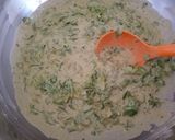 A picture of step 2 of Bajra methi chila.