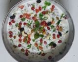 A picture of step 4 of Vegetable & fruits raita.