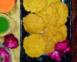 बेसन की पापड़ी (besan ki papadi recipe in Hindi) रेसिपी चरण 2 फोटो