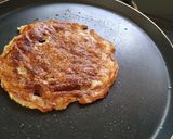 A picture of step 4 of Snowman Apple Pancakes.