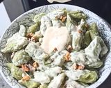 Une image de l'étape 4 de Gnocchis de brocolis et sa sauce crémeuse au fromage.