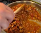 A picture of step 2 of Fava bean dip. فول مدمس fool Mdamass.