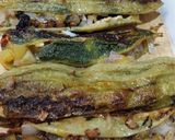 A picture of step 7 of Raw mango stuffed bittergourd.