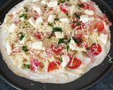 Une image de l'étape 3 de Pizza 🍕 wrap tagliatelles bacon 🥓 mozzarella gruyère râpé.