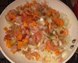 Foto del paso 2 de la receta: Fideos con camarones y pollo con verduras 😋😍