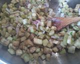 A picture of step 6 of Eggplant and sausage risotto.