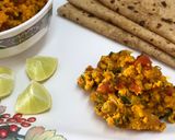A picture of step 8 of Paneer Bhurji.