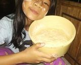 Foto langkah ke 4 dari resep Roti pizza teflon.