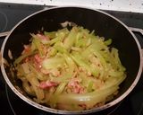 Foto del paso 7 de la receta Timbal de borraja y limón con patatas moradas y beicon!!!