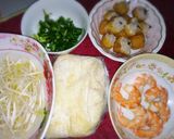 รูปขั้นตอนการทำที่ 3 ของ บะหมี่แคระเต้าหู้หมูกุ้งอบเกลือ