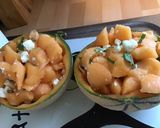 Une image de l'étape 6 de Melon charentais à la feta et menthe du jardin.