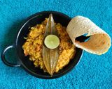 A picture of step 5 of Masala khichdi magic.