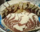 Foto langkah ke 9 dari resep Bolu Zebra Kukus (Zebra Steam Cake).