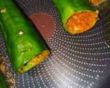 Foto del paso 5 de la receta: Pimiento relleno de rape y gambas langostineras