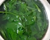 A picture of step 2 of Corn Palak Paneer Curry.