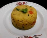 A picture of step 4 of Rava / Sooji Upma.
