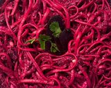 Φωτογραφία βήματος 5 της συνταγής Linguine integrale rosa pesto (ζυμαρικά ολικής άλεσης με πέστο παντζαριού) 🩷🩷🩷