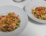 Foto del paso 3 de la receta: Revuelto de verduras con jamón y huevo