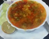 A picture of step 5 of Dal Palak.