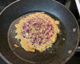 A picture of step 9 of Red Cabbage Okonomiyaki Fritter.