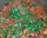 A picture of step 9 of Frijoles Charros.