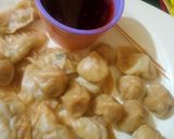 A picture of step 8 of Mini chicken momos with dip sauce.
