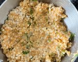 A picture of step 2 of Sago Tikki.