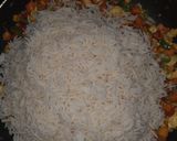 A picture of step 7 of Quick And Easy vegetables fried rice.