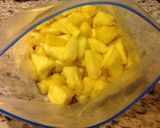 A picture of step 5 of Homemade Mango Pineapple Ice Cream.