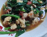 Foto langkah ke 4 dari resep Oseng Sawi Hijau Telur.