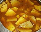 A picture of step 3 of Calocasia / Musa paradisica/ Banda Arbi curry.