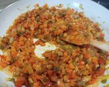 A picture of step 5 of Rice with Vegetables and Fried Egg.