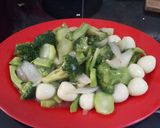Foto langkah ke 8 dari resep Brokoli saos tiram dengan telur puyuh.
