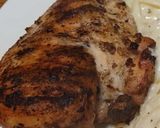 A picture of step 3 of Peppered Chicken Alfredo.