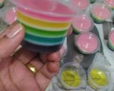 Foto langkah ke 4 dari resep Puding Cup Rainbow (simple aja).