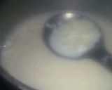 A picture of step 3 of Caramalized kheer.