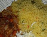 A picture of step 2 of Rice and liver sauce.