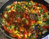A picture of step 5 of Veg lasagna.