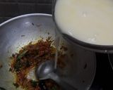 A picture of step 7 of Bombay chutney onion besan chutney.