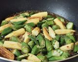 魩魚XO醬炒秋葵的食譜步驟5照片
