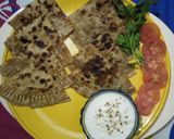 A picture of step 4 of Potato cheese paratha.